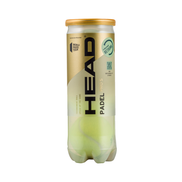 HEAD PRO S 3 PADEL BALLS SINGLE CAN
