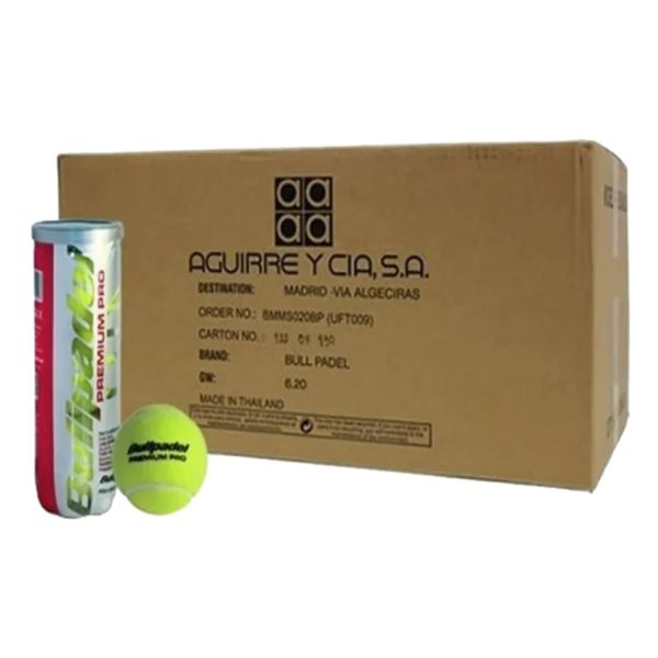 BULLPADEL PREMIUM PRO 24 TUBES OF 3 BALLS