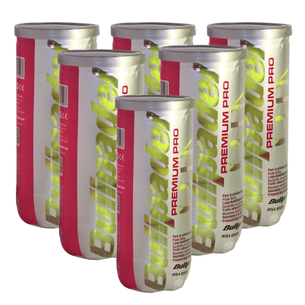 BULLPADEL PREMIUM PRO 6 TUBES OF 3 BALLS
