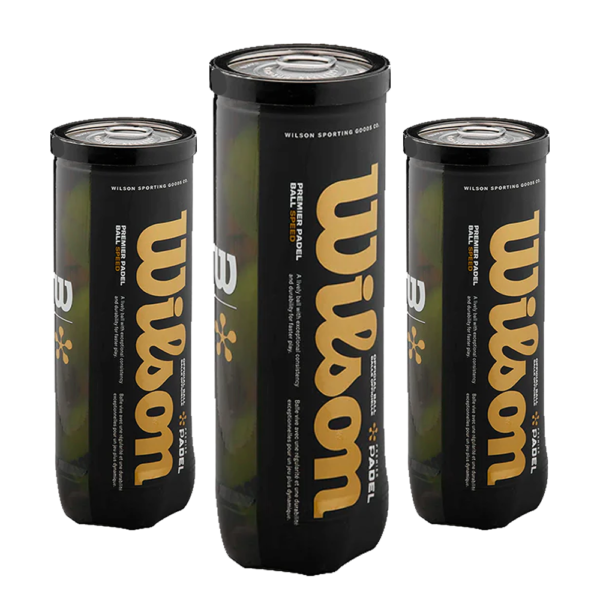 Wilson Padel Premier Speed 3 TUBES OF 3 BALLS