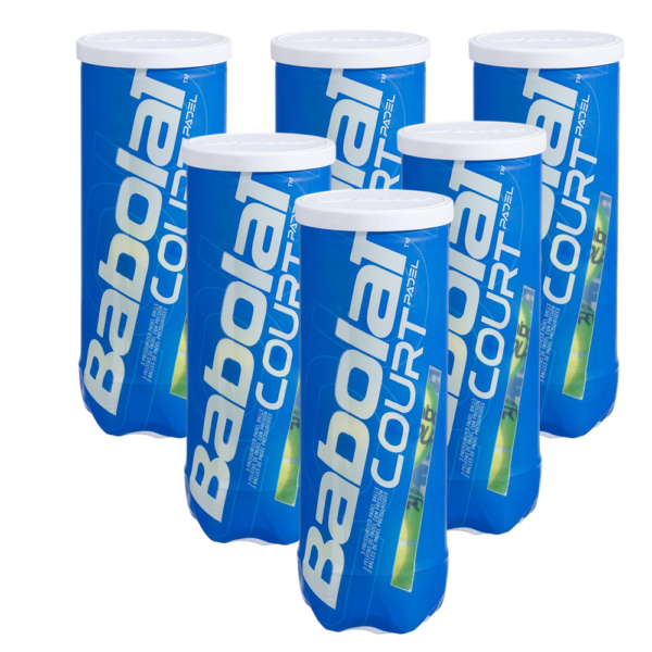 Babolat Court Padel Balls Single Can 6 Pack
