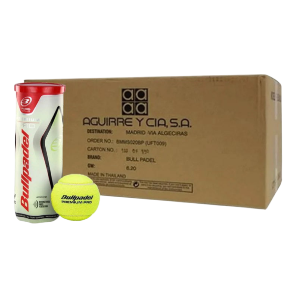 Bullpadel Premium Pro 24 Tubes of 3 Balls