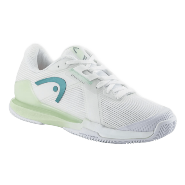 HEAD Sprint Pro 4.0 Clay Woman Tennis White/Lightgreen Shoes