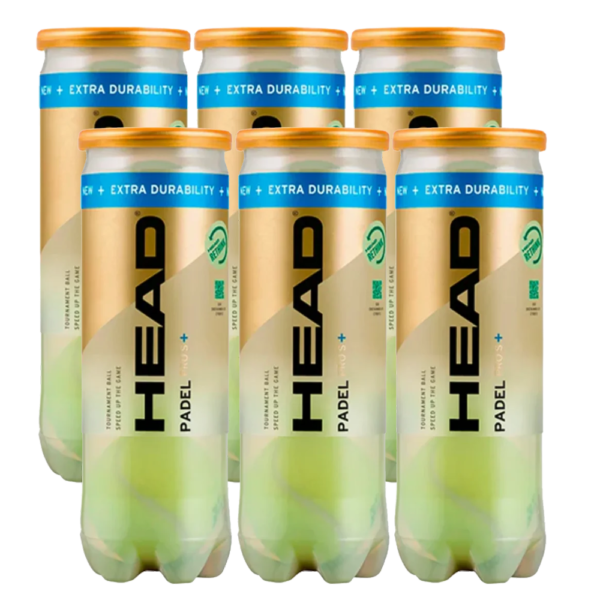 HEAD Padel Pro S+ 2024/2025 6 Tubes of 3 Balls