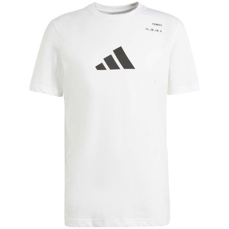 Adidas Tennis Category Graphic T Shirt White