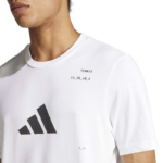 Adidas Tennis Category Graphic T-Shirt White - Image 3