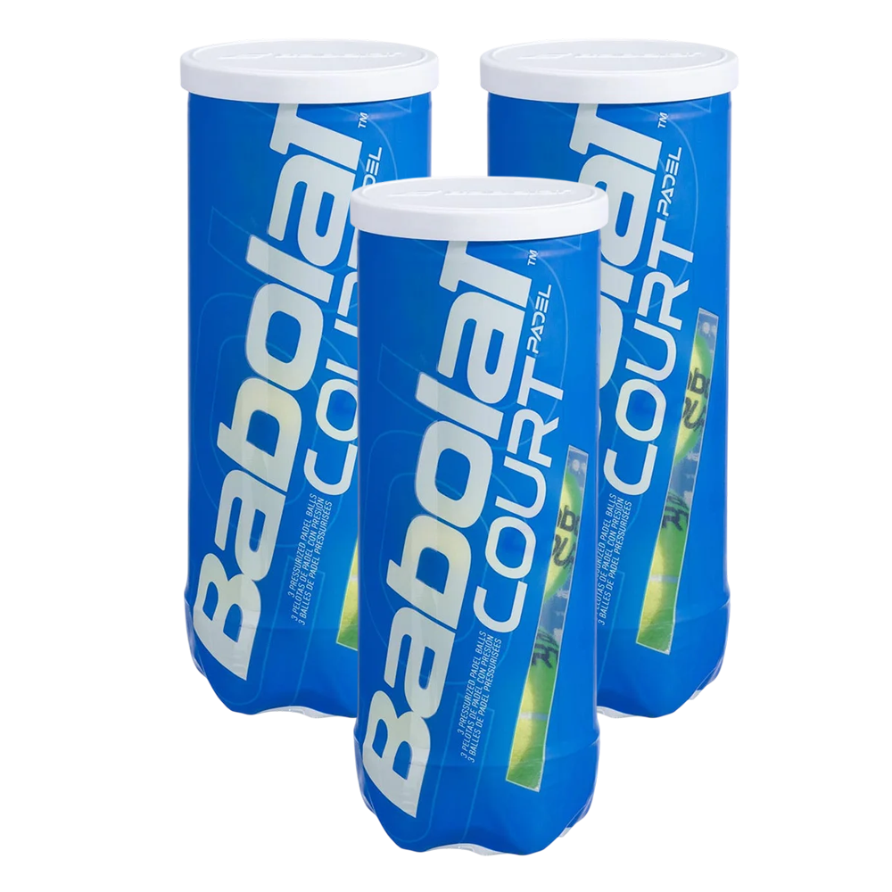 Babolat Court Padel Balls Single Can 3 Pack