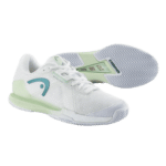 HEAD Sprint Pro 4.0 Clay Woman Tennis White/Lightgreen Shoes - Image 3