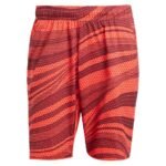 Men`s Club Graphic 7 inch Tennis Short Semi Lucid Red and Shadow Red