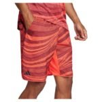 Men`s Club Graphic 7 inch Tennis Short Semi Lucid Red and Shadow Red - Image 5