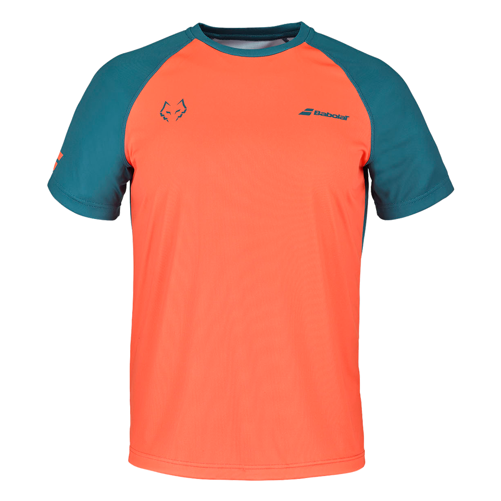 Orange Crew Neck Tee Juan lebron Man 1