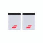 Babolat Logo Jumbo Wristband White Strike Red
