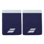 Babolat Logo Jumbo Wristband Blue - White Logo