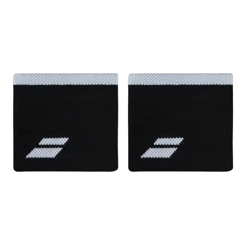 Logo Wristband Unisex Black White