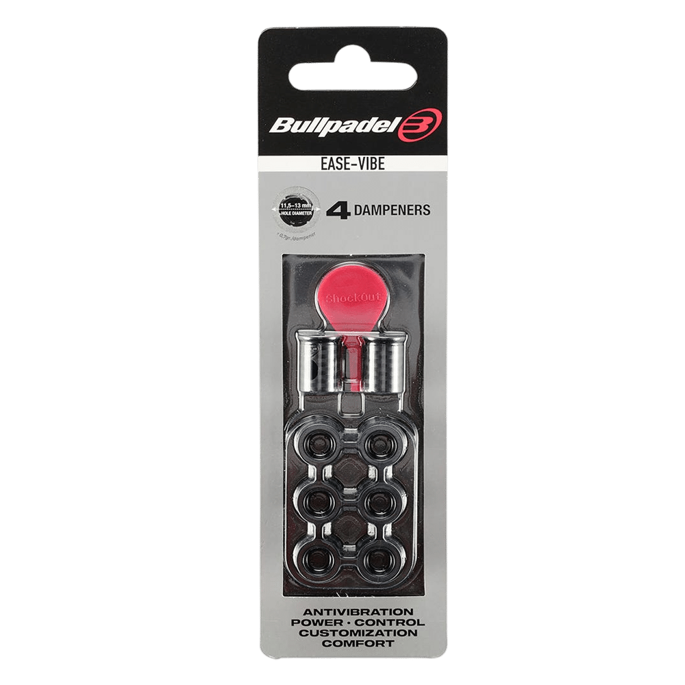 Blister (4 pcs) Ease Vibe Bullpadel 005 Antivibrator Black Ease Vibe Bullpadel 005 Antivibrator Black - Image 1